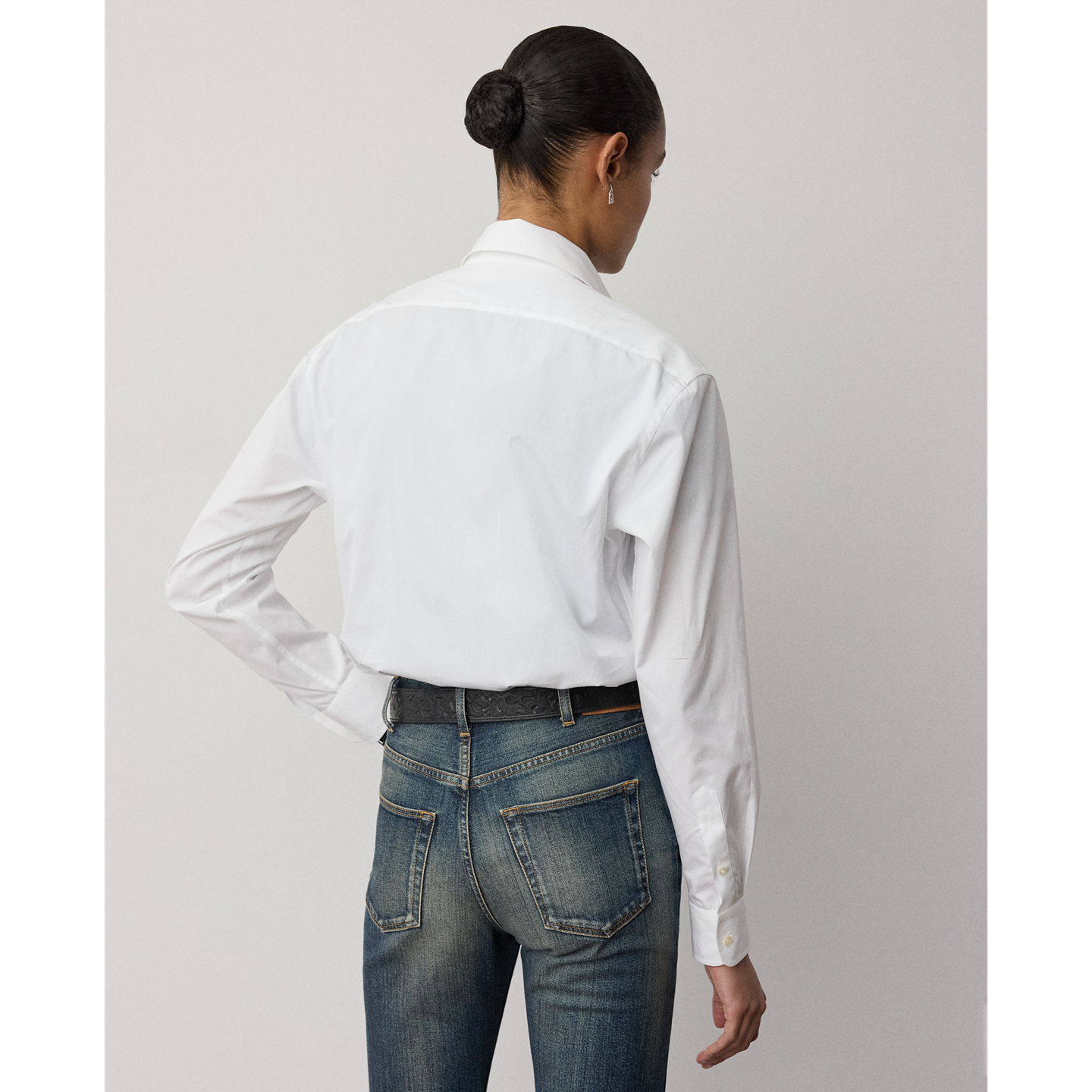 Женская рубашка Ralph Lauren Capri Relaxed Fit Cotton, цвет: Белый — фото 2