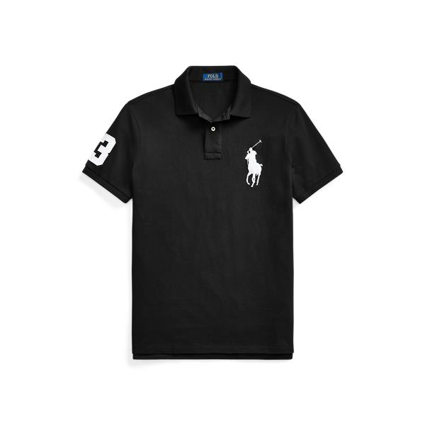 Custom Slim Fit Big Pony Mesh Polo Shirt Ralph Lauren