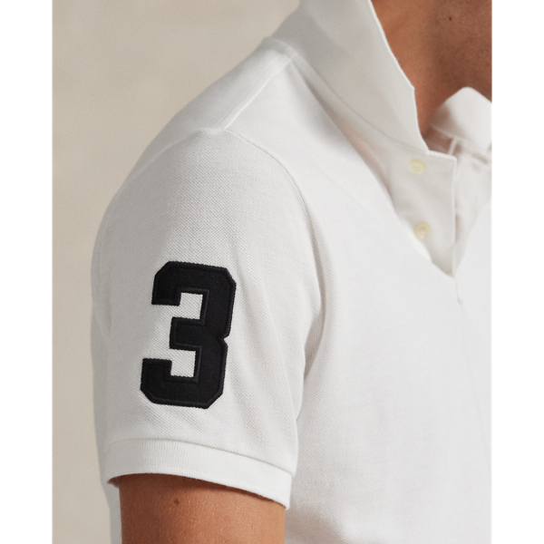 Polo ultra cintré en coton piqué Polo Ralph Lauren en Blanc 6