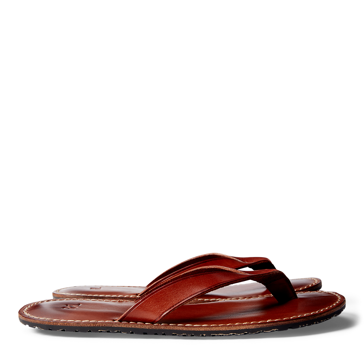 Ralph shops lauren leather flip flops