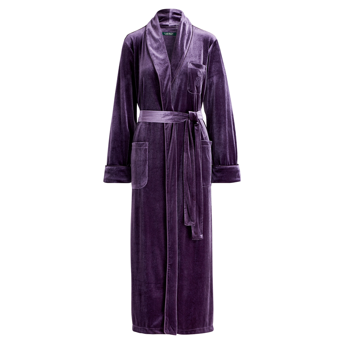 Velvet Shawl Collar Robe