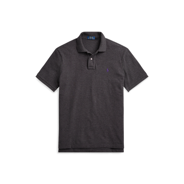 Dark Grey Heather Classic Fit Mesh Polo Shirt Polo Ralph Lauren 2