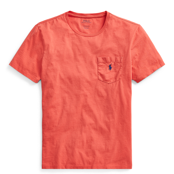 Post Red/Navy Classic Fit Pocket T-Shirt Polo Ralph Lauren 1