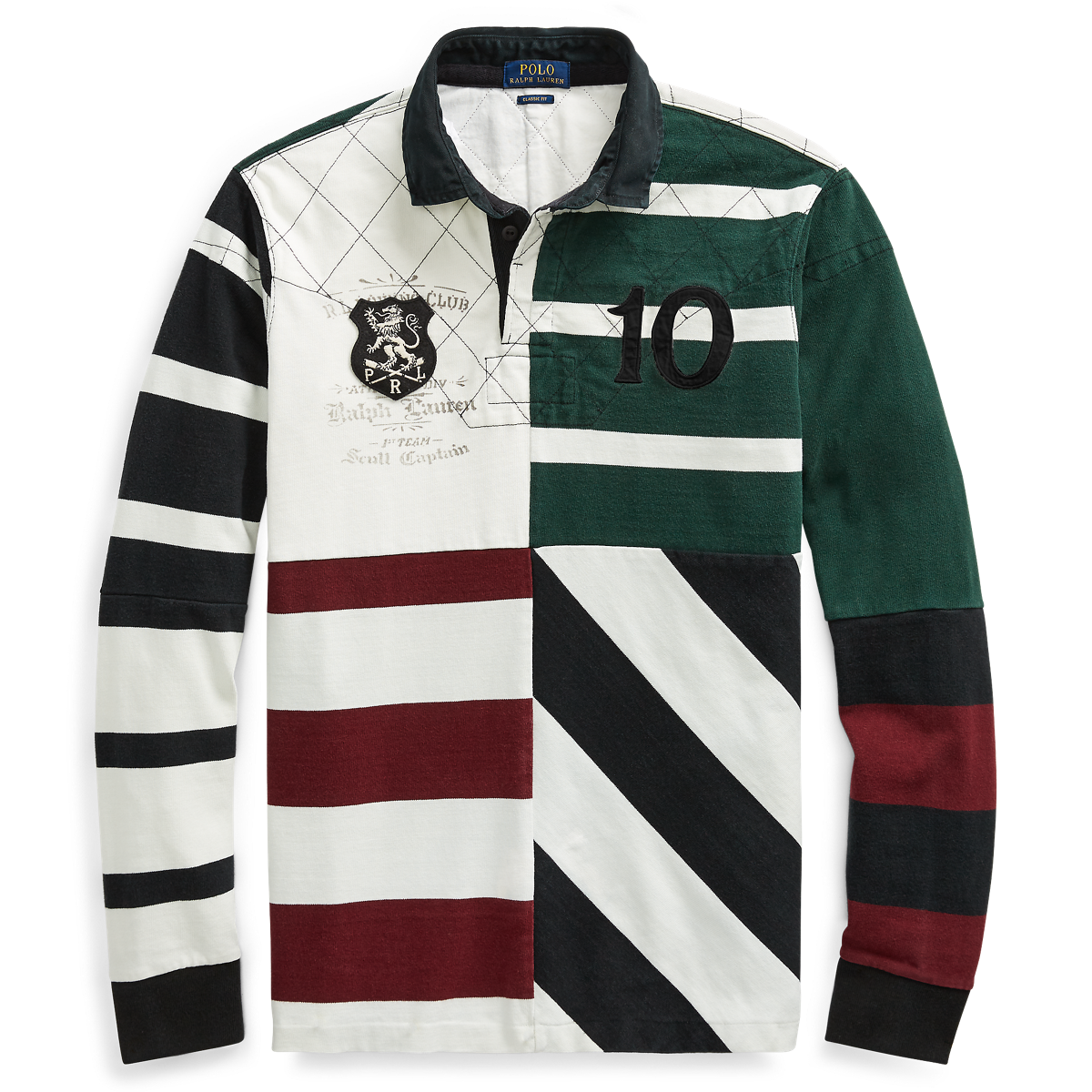 Classic Fit Patchwork Rugby