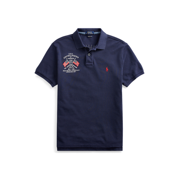 Custom Slim Fit Mesh Polo Polo Ralph Lauren 1