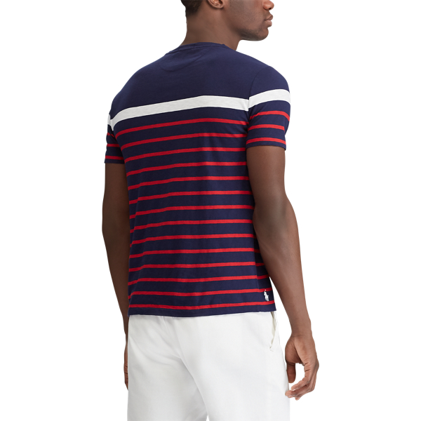 Cruise Navy Multi Custom Slim Fit Cotton T-Shirt Polo Ralph Lauren 5