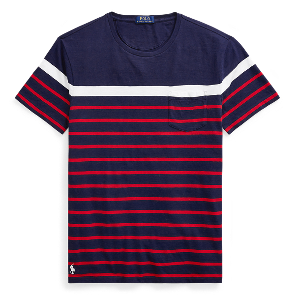 Cruise Navy Multi Custom Slim Fit Cotton T-Shirt Polo Ralph Lauren 2