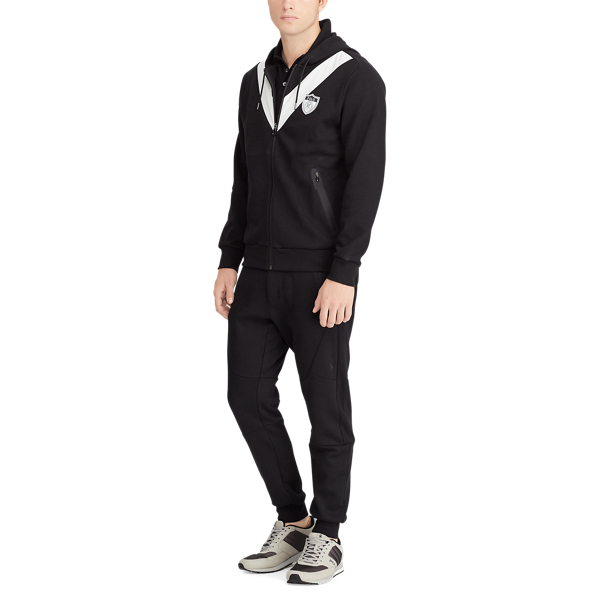 Black Active Fit Double-knitted Hoodie Polo Ralph Lauren 4