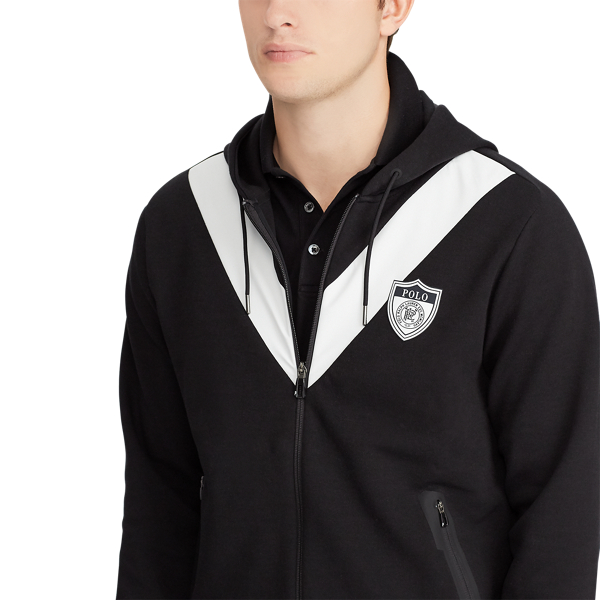 Black Active Fit Double-knitted Hoodie Polo Ralph Lauren 7