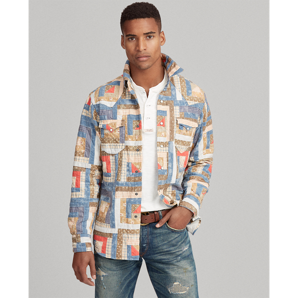 Classic Fit Patchwork Shirt