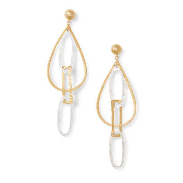 Gold-Plated-Brass Earrings Ralph Lauren Collection in 1