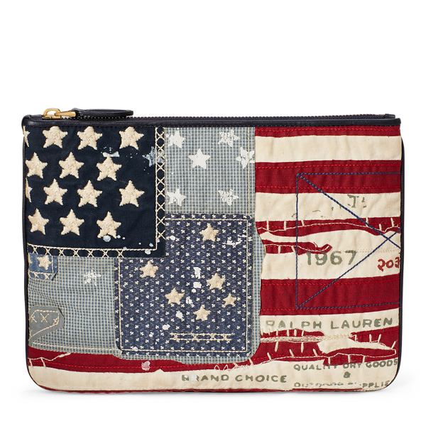 Flag Canvas Zip Pouch Ralph Lauren Collection en 1