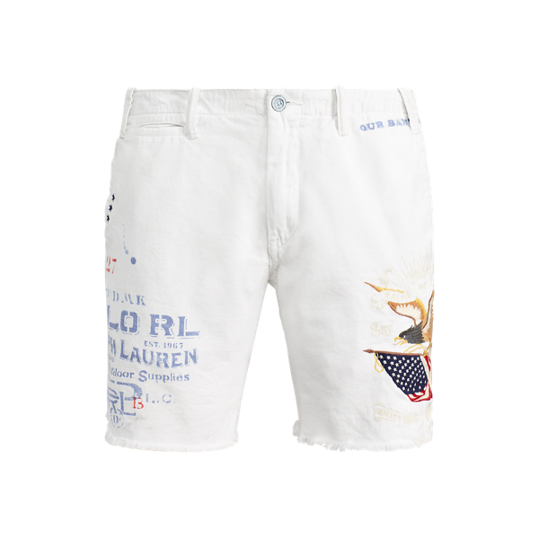Short droit en coton
