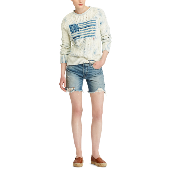 Medium Indigo Cutoff Denim Short Polo Ralph Lauren 3