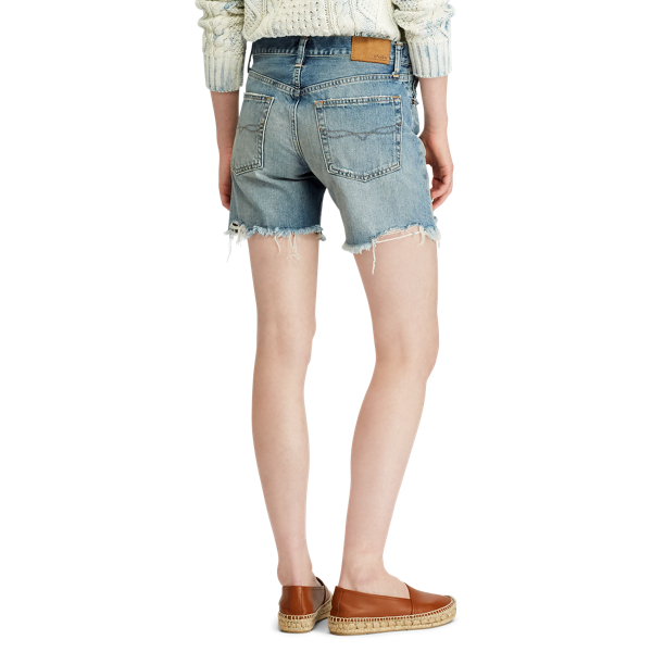Medium Indigo Cutoff Denim Short Polo Ralph Lauren 5