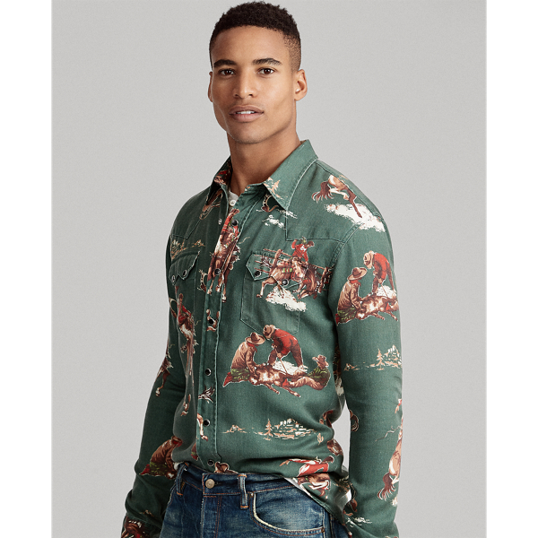 Polo ralph lauren classic fit western shirt on sale