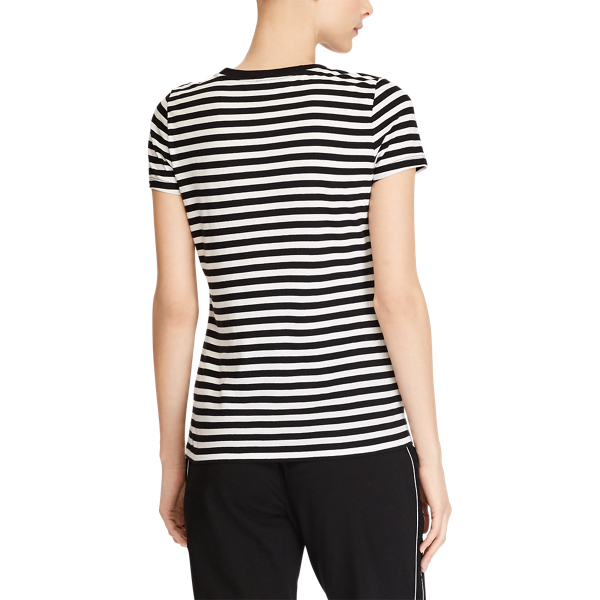 Polo Black/Soft White Lace-Logo T-Shirt Lauren 4