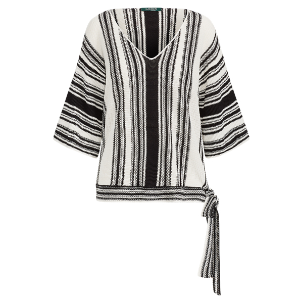 Linen-Blend Flutter-Sleeve Top Lauren 1