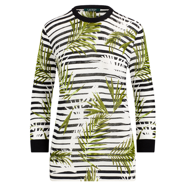 Print Cotton-Linen Sweater Lauren 1