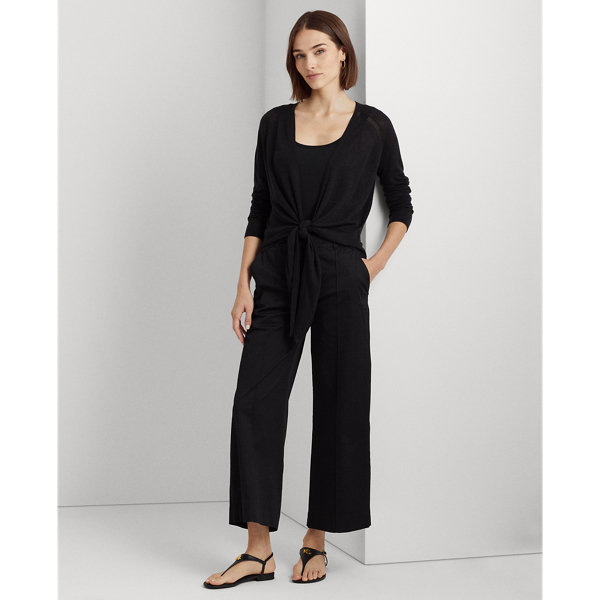 Black Tie-Front Cardigan Lauren 4
