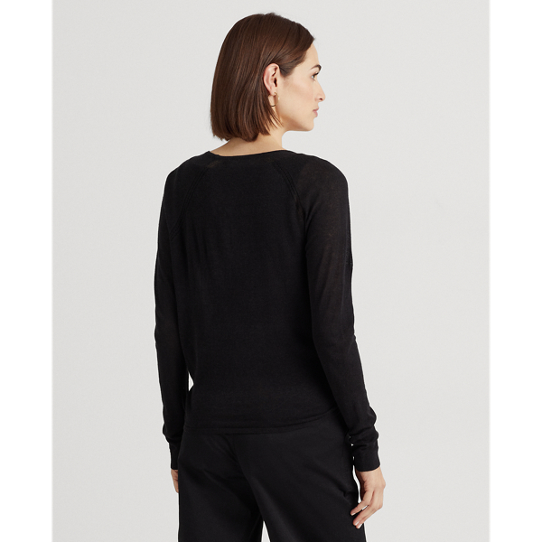 Black Tie-Front Cardigan Lauren 5