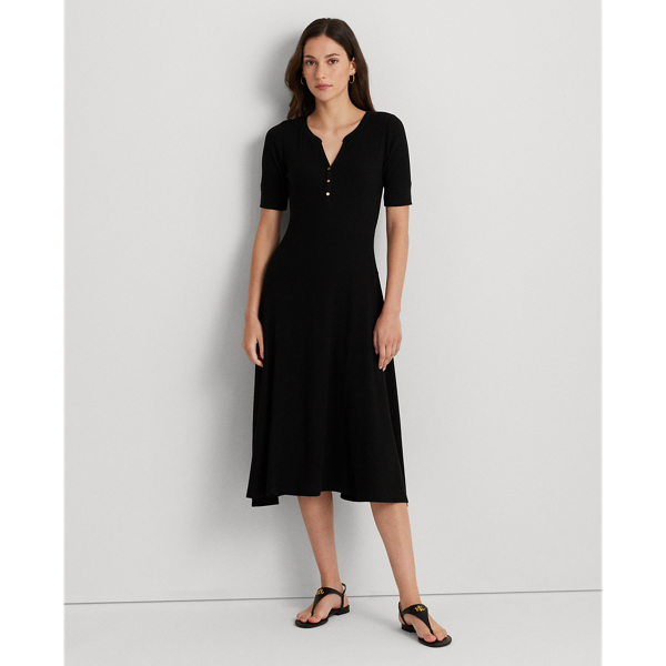 Cotton Fit-and-Flare Dress