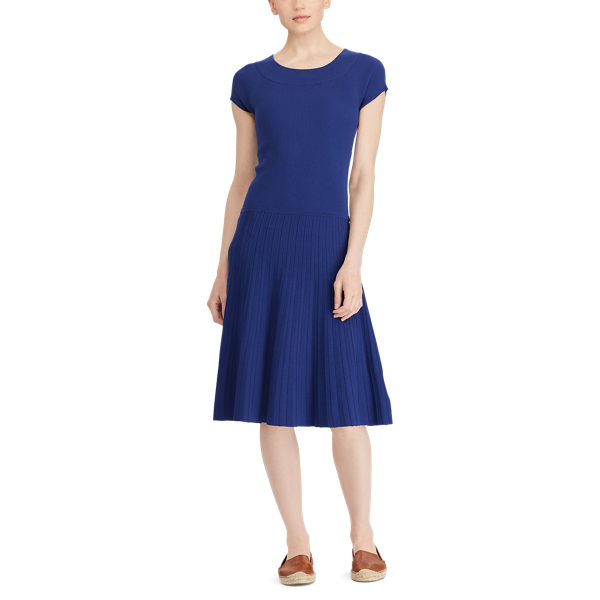 True Sapphire Fit-and-Flare Dress Lauren 3