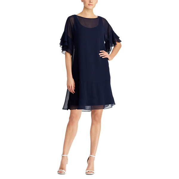 Ruffled Georgette Dress