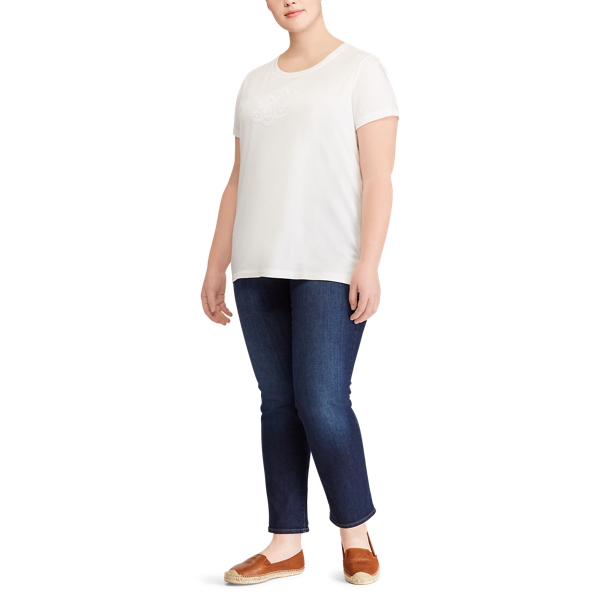 Soft White Monogram T-Shirt Lauren Woman 2