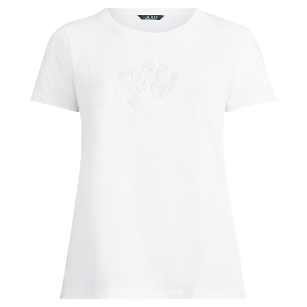 Soft White Monogram T-Shirt Lauren Woman 1