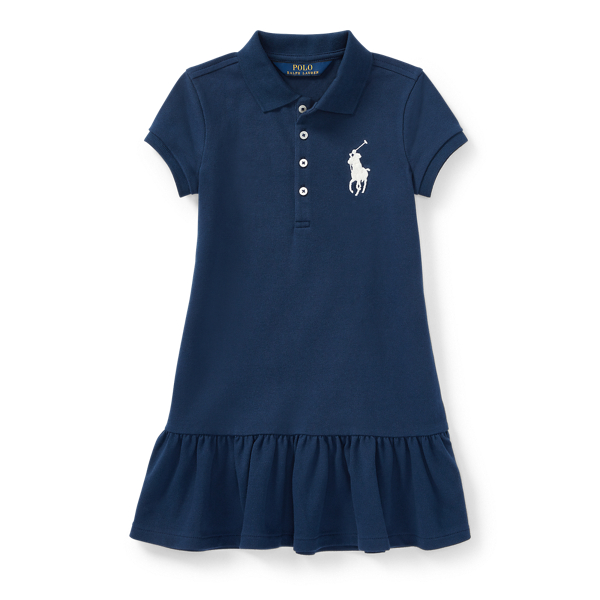 Big Pony Mesh Polo Dress Girls 2-6x 1