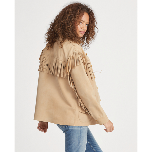 Ralph lauren fringe jacket online