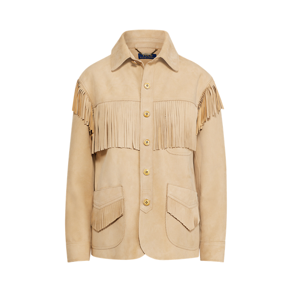 Ralph lauren suede fringe jacket store