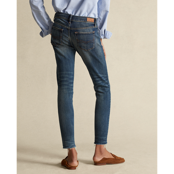 Dark Indigo Tompkins Skinny Crop Jeans Polo Ralph Lauren 6