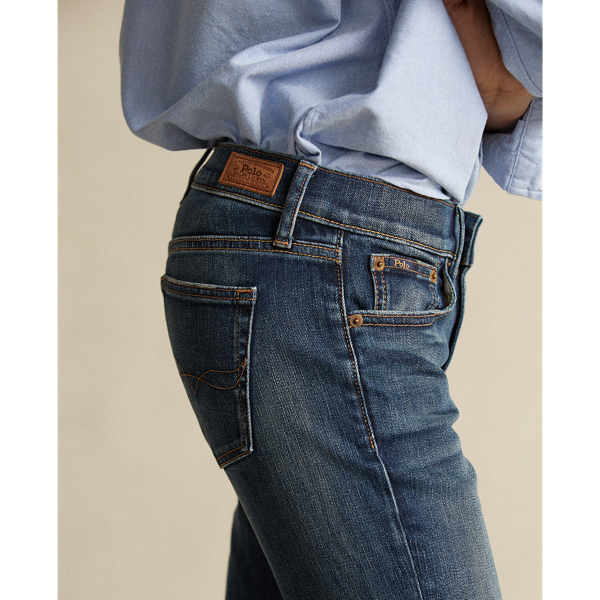 Dark Indigo Tompkins Skinny Crop Jeans Polo Ralph Lauren 7