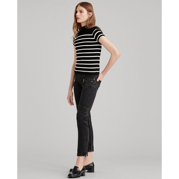 Moto Skinny Crop Jean