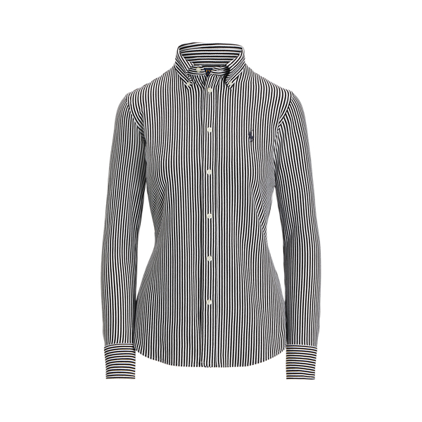 Slim-Fit Strick-Oxfordhemd mit Streifen Polo Ralph Lauren in 1