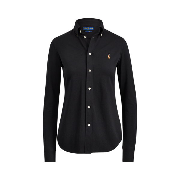 Ralph lauren slim fit oxford shirt black hotsell