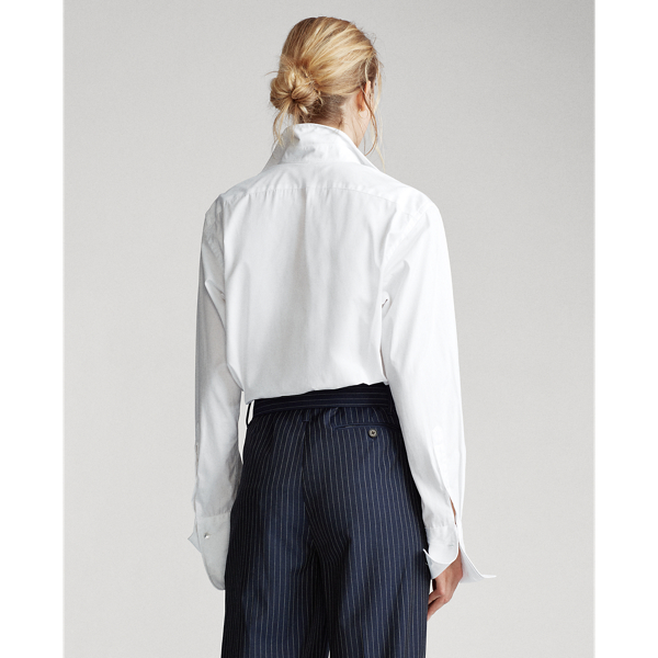 White Monogram-Sleeve Shirt Polo Ralph Lauren 5