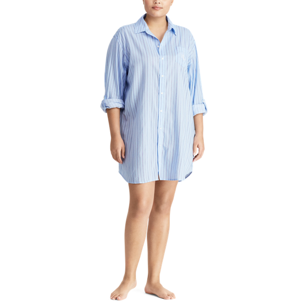Bluestp Cotton-Blend Sleep Shirt Lauren Woman 2