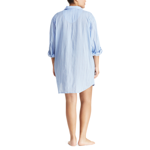Bluestp Cotton-Blend Sleep Shirt Lauren Woman 3