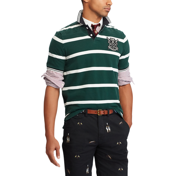 College Green Multi Classic Fit Mesh Polo Shirt Big & Tall 3