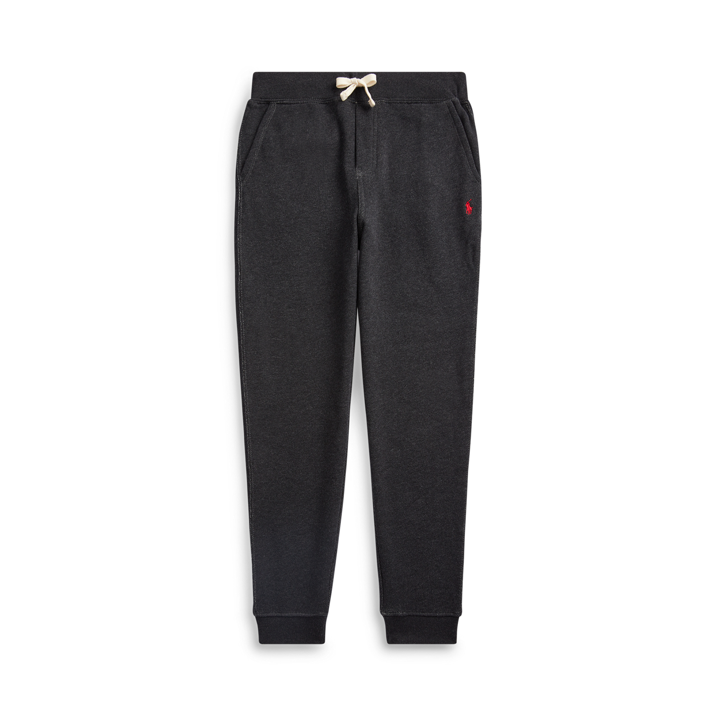 Детские брюки Ralph Lauren Fleece Jogger, цвет: Меланжевый — фото 5