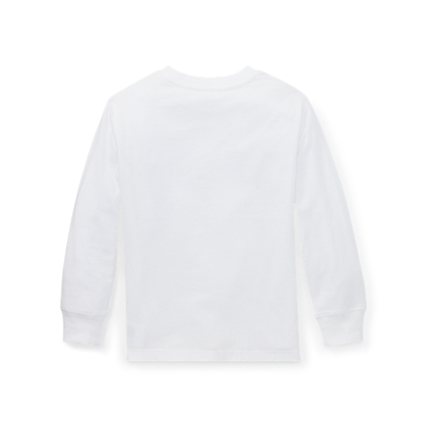 White Cotton Jersey Crewneck T-Shirt BOYS 1.5-6 YEARS 2