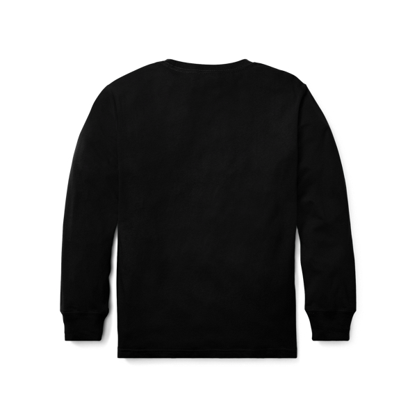 Polo Black Cotton Jersey Crewneck Tee Boys 8-20 2