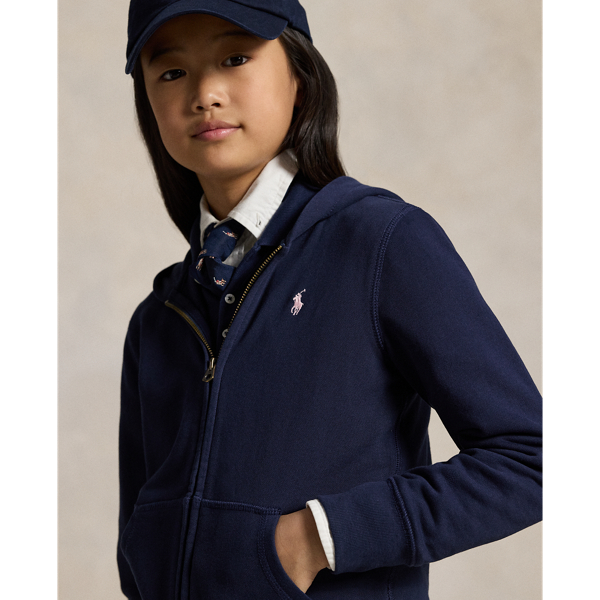 Refined Navy French Terry Hoodie Girls 7-16 5