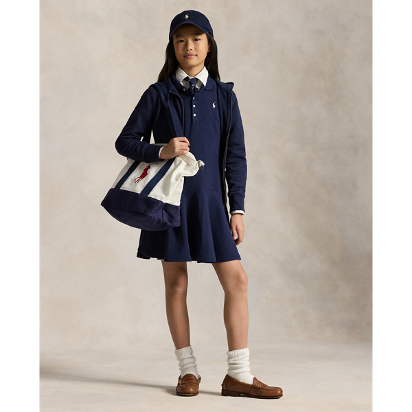 Refined Navy French Terry Hoodie Girls 7-16 6