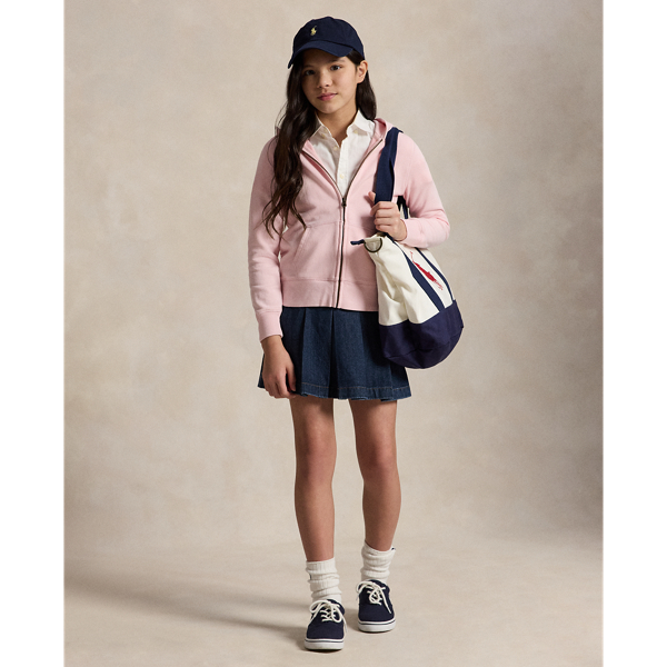 Hint Of Pink French Terry Hoodie Girls 7-16 7
