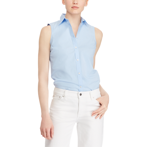 Ärmellose Bluse Lauren in Blue 3