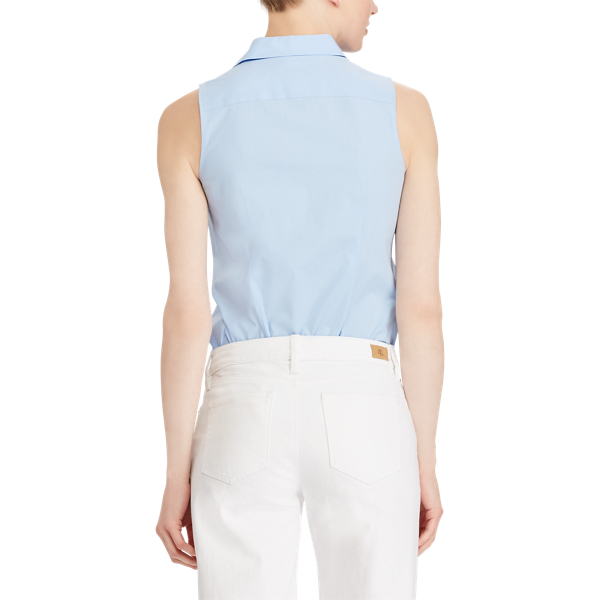 Ärmellose Bluse Lauren in Blue 4